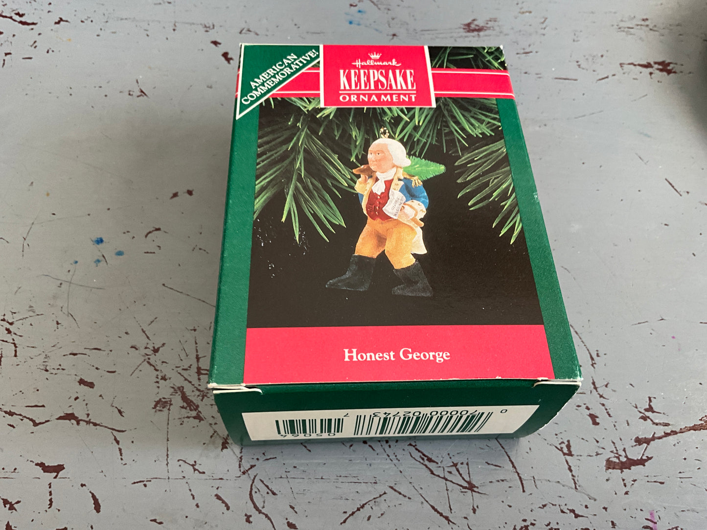 Hallmark Honest George with Yellow Tree 1992 Keepsake Ornament.QX606-4