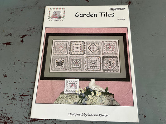 Rosewood Manor Garden Tiles cross stitch chart