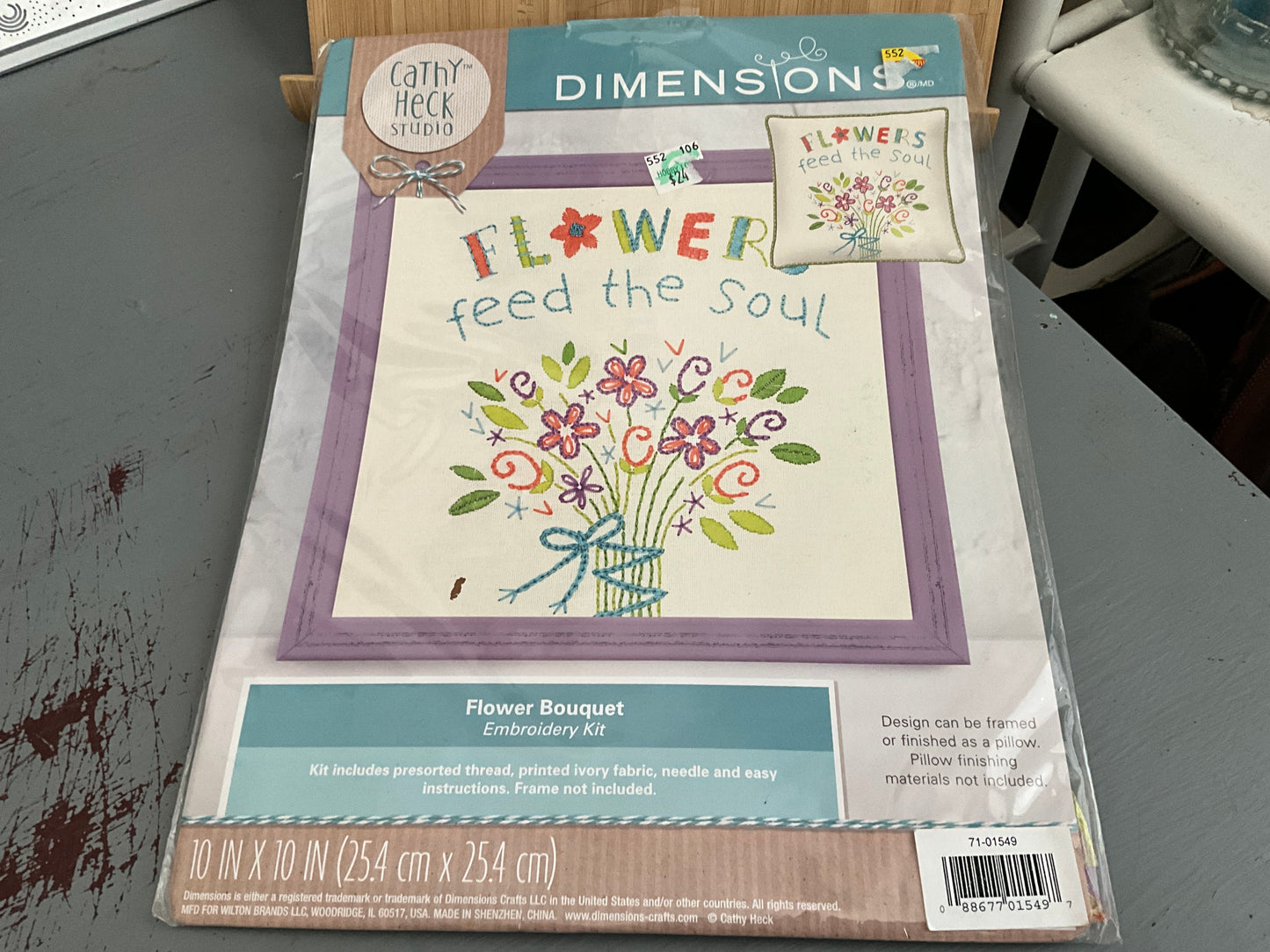 Dimension Flower Bouquet embroidery kit