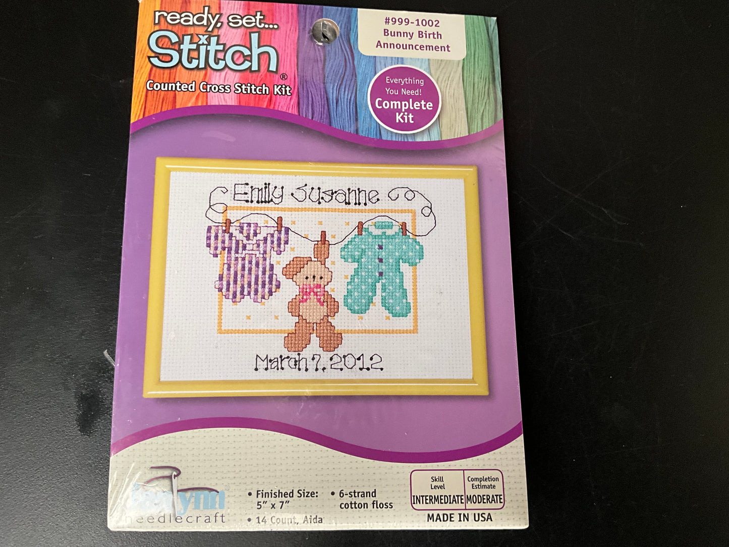 Baby announcement choice cross stitch kits see pictures & variations