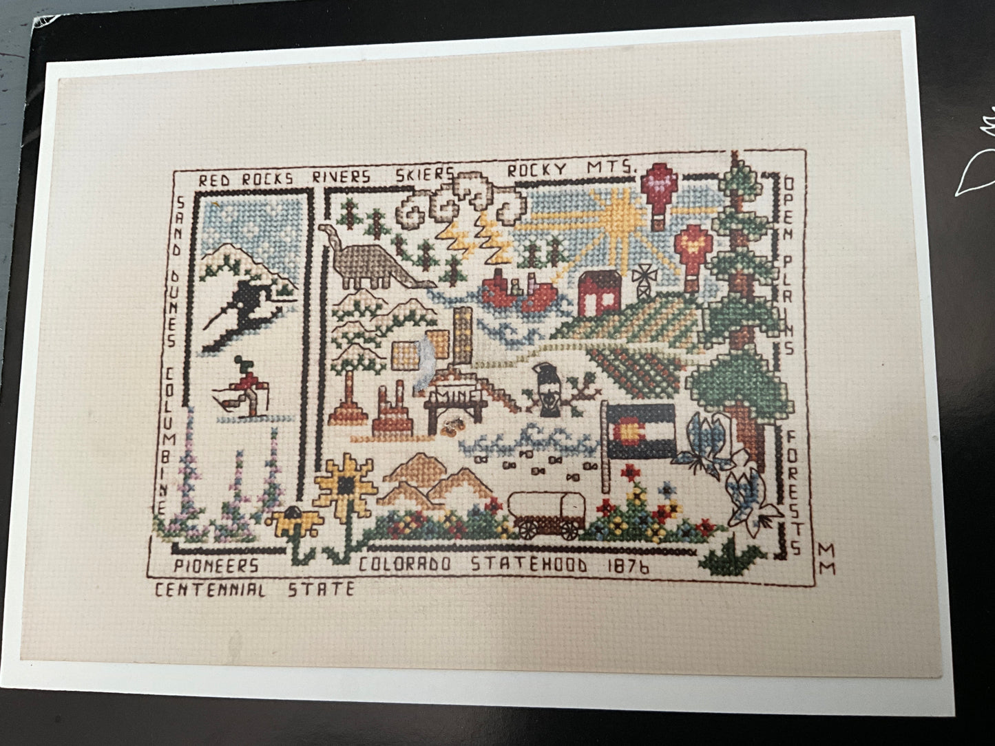 Meredith Mark Colorado sampler cross stitch chart