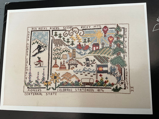Meredith Mark Colorado sampler cross stitch chart