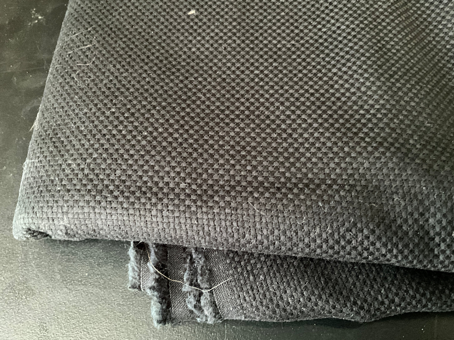 Soft AIDA Black 16 count needlecraft fabric 45 x 94 inches