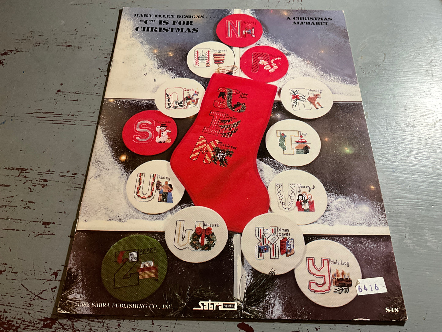 Sabra Mary Ellen Designs “C” Is For Christmas counted cross stitch chart