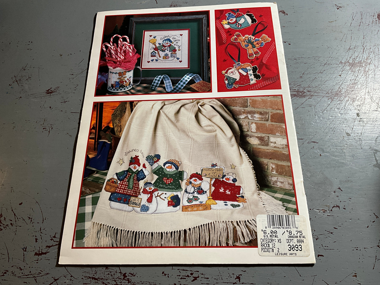 Leisure Arts Santa & Company and Santa’s Great Book set of 2 Christmas counted cross stitch charts