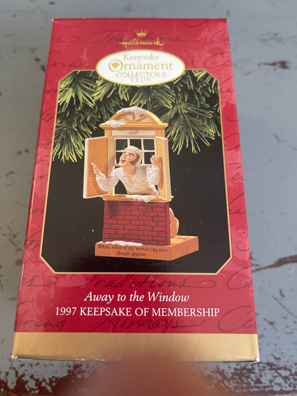 Hallmark Away to the Window 1997 Keepsake of Membership Ornament QXC5135