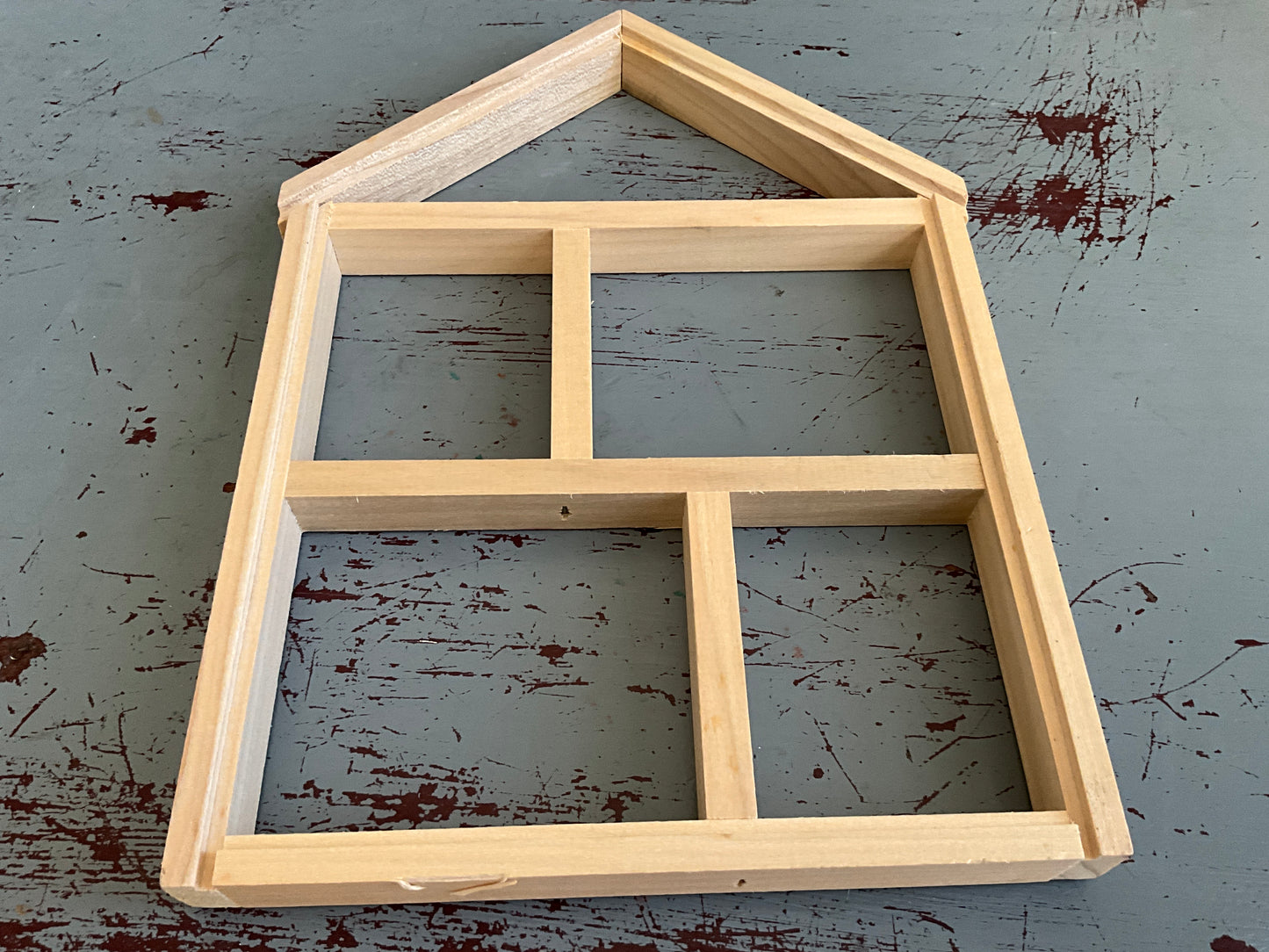 Gallery of Stitches wooden house multi-pain frame 7x10 inches