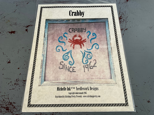 Michelle Ink Needlework Design Crabby cross stitch chart