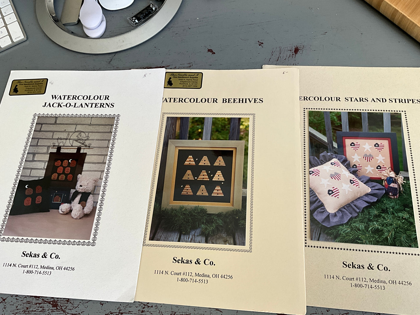 Sekas & Co. Watercolour choice of vintage counted cross stitch charts see pictures and variations*