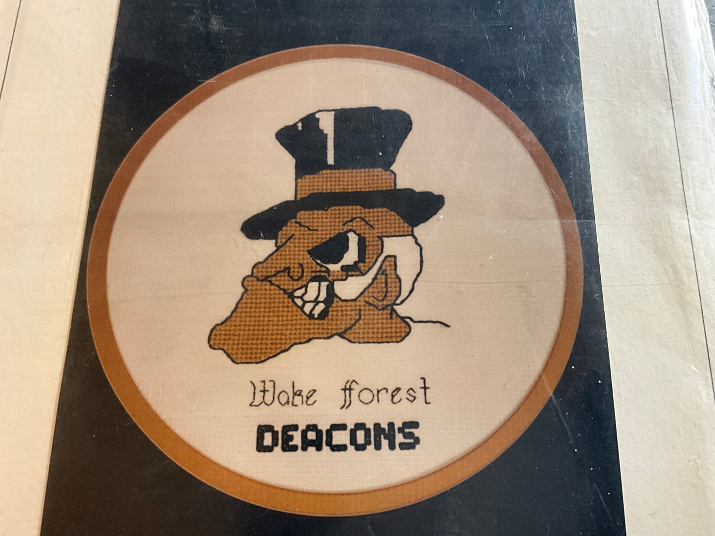 Happen Chance University Series Wake Forest Deacons cross stitch kit