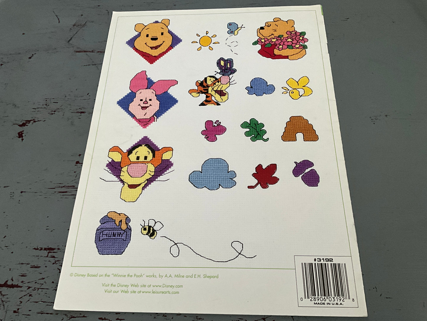 Leisure Arts Disney Home Pooh Collection cross stitch chart