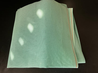 Aqua 18 Count Mesh 19 by 18 inches Plastic Needlecraft Fabric