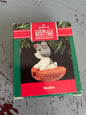 Hallmark Brother Puppy in ball glove 1990 Keepsake Ornament QX449-3