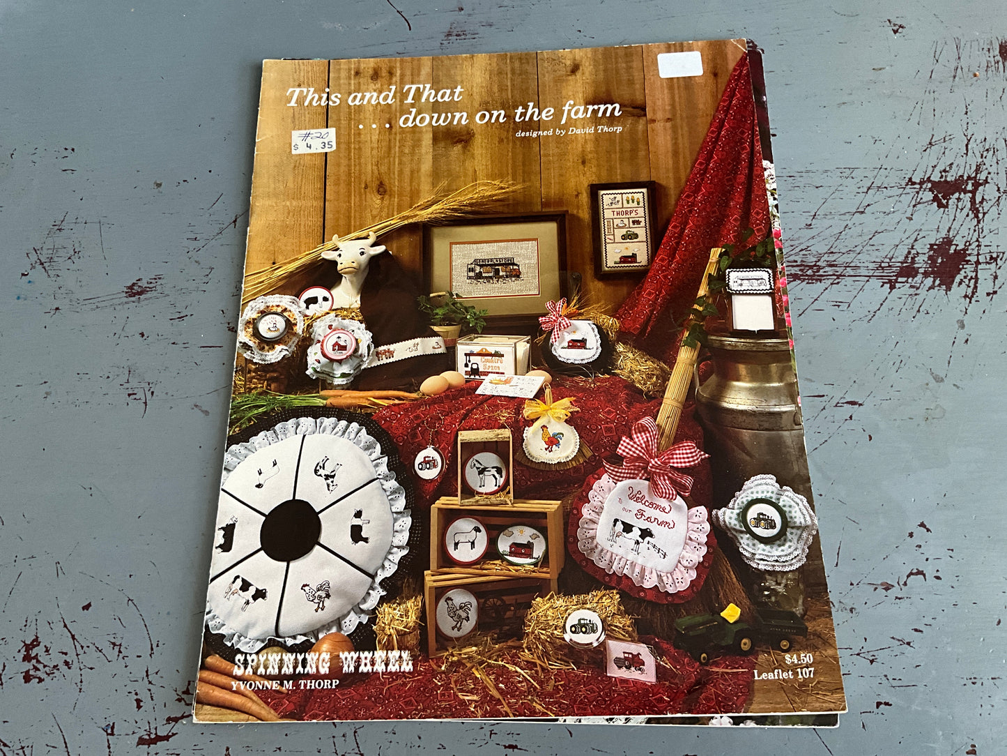 This and That…For My Mom & down on the farm set of 2 Spinning Wheel Yvonne M. thorp counted cross stitch charts