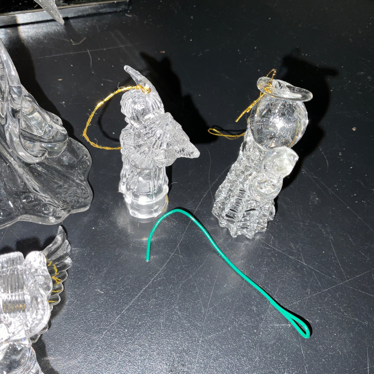 Awesome Angels collection of 7 clear acrylic 3D ornaments