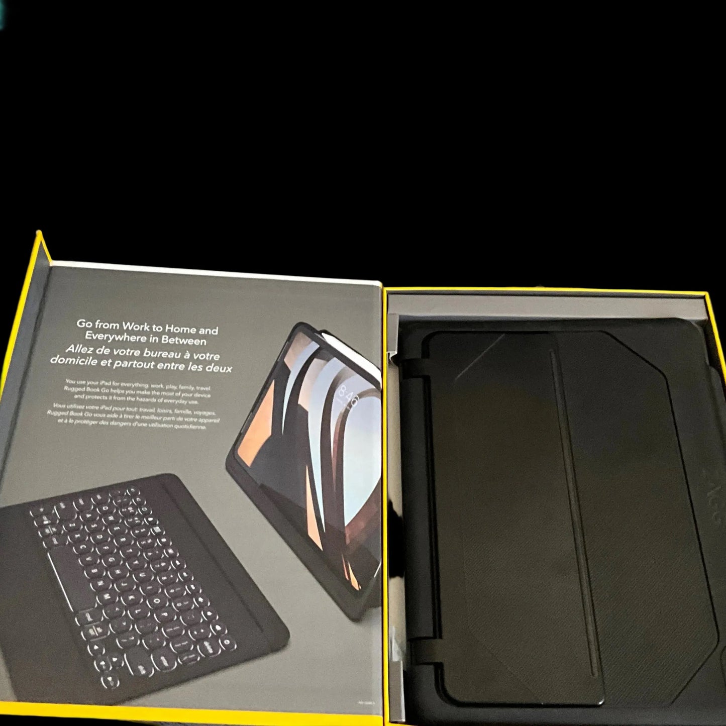 ZAGG rugged book go for 11-inch iPad Pro keyboard-case with stand built in!