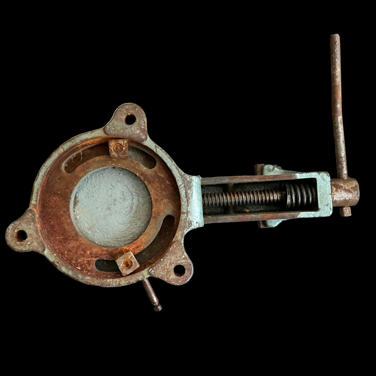 Bison-Biał PJWt-M80 swivel-base machinist vise made in Poland, likely from the late Cold War era (roughly 1970s–1980s