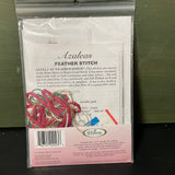 The Victorian Sampler Azalea Level Two Feather Stitch Beyond Cross Stitch Leaning Collection Kit