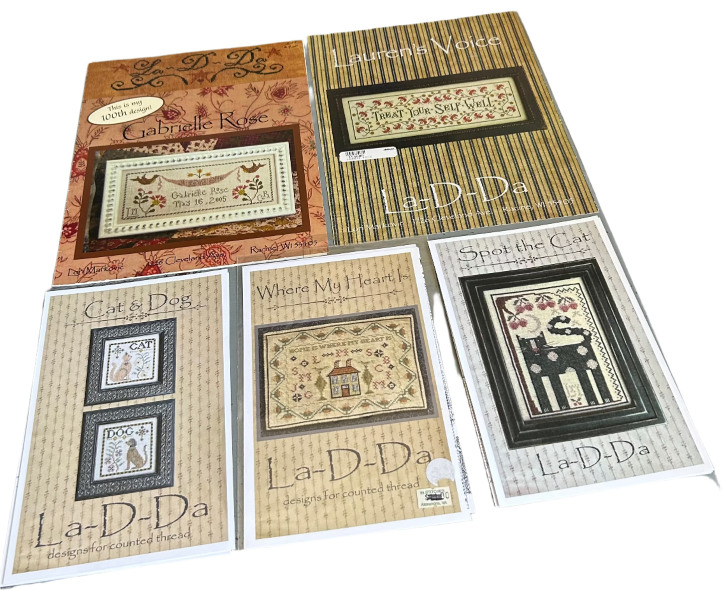 La-D-Da designs for counted thread choice see pictures and variations