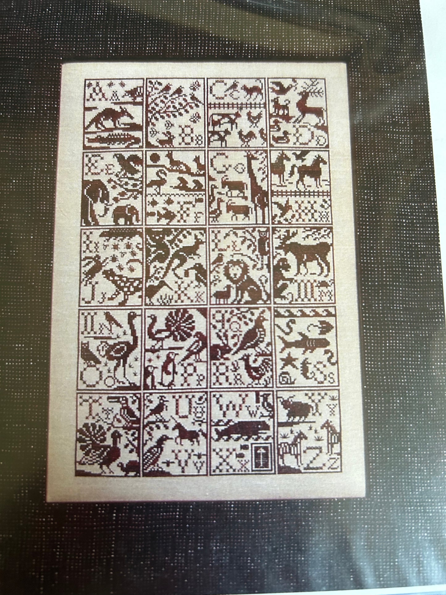 Blue Ribbon Designs Alphabet Zoo cross stitcgh chart