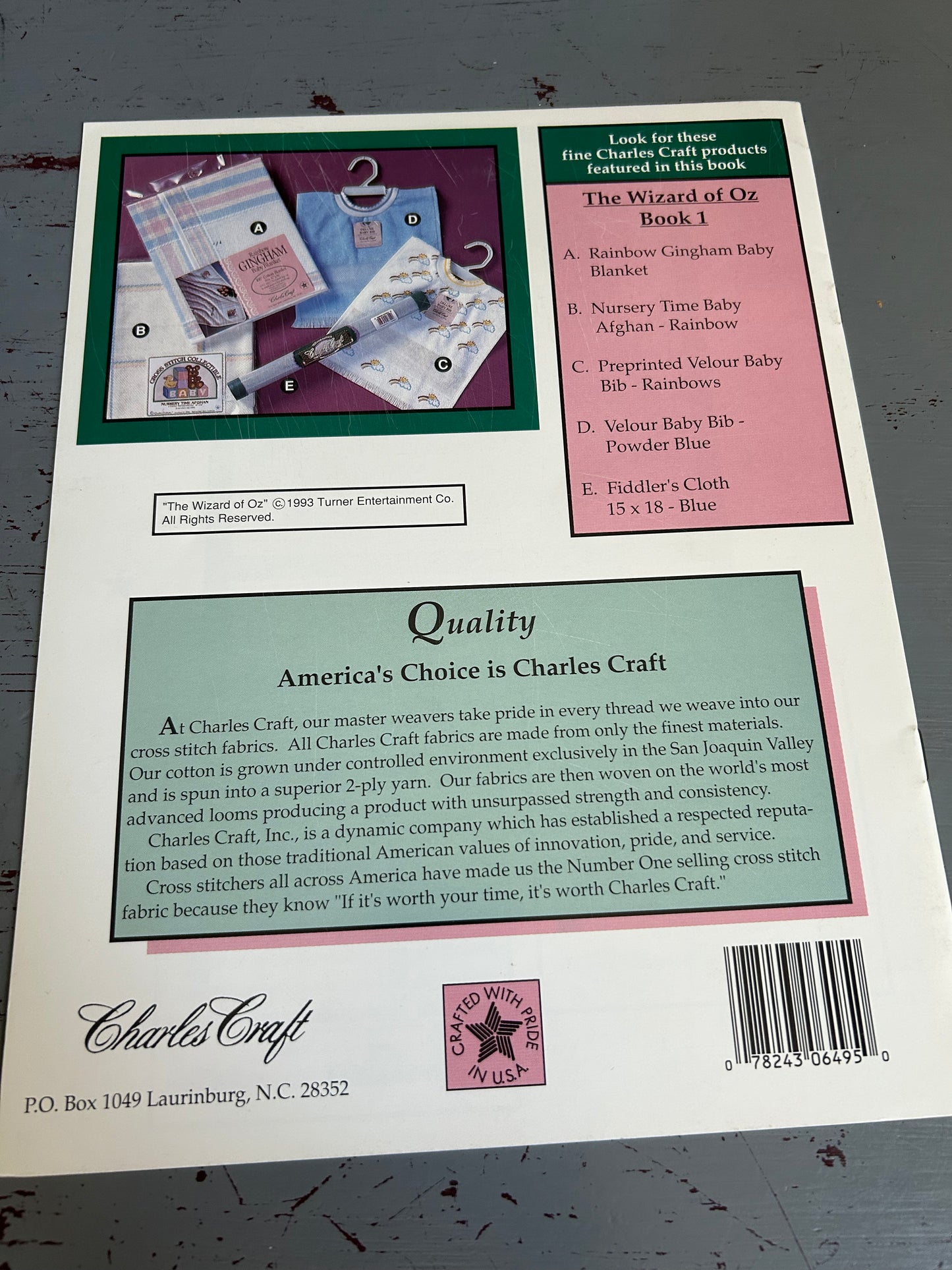 Charles Craft The wizard of Oz cross stitch chart