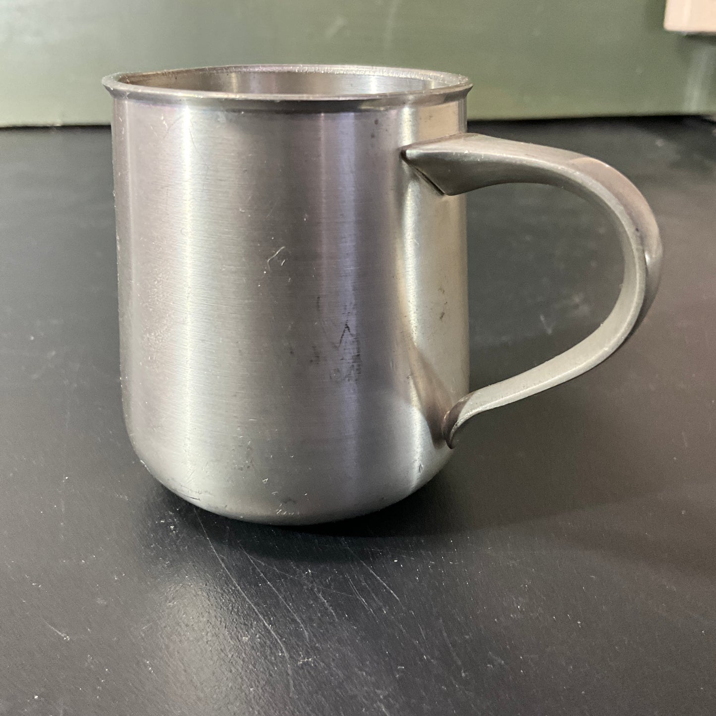 Scintillating Selangor Pewter baby mug precious dining ware collectible