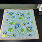 Paragon fanciful floral 16 by 16 inch hand painted canvas needlepoint with wool kit*