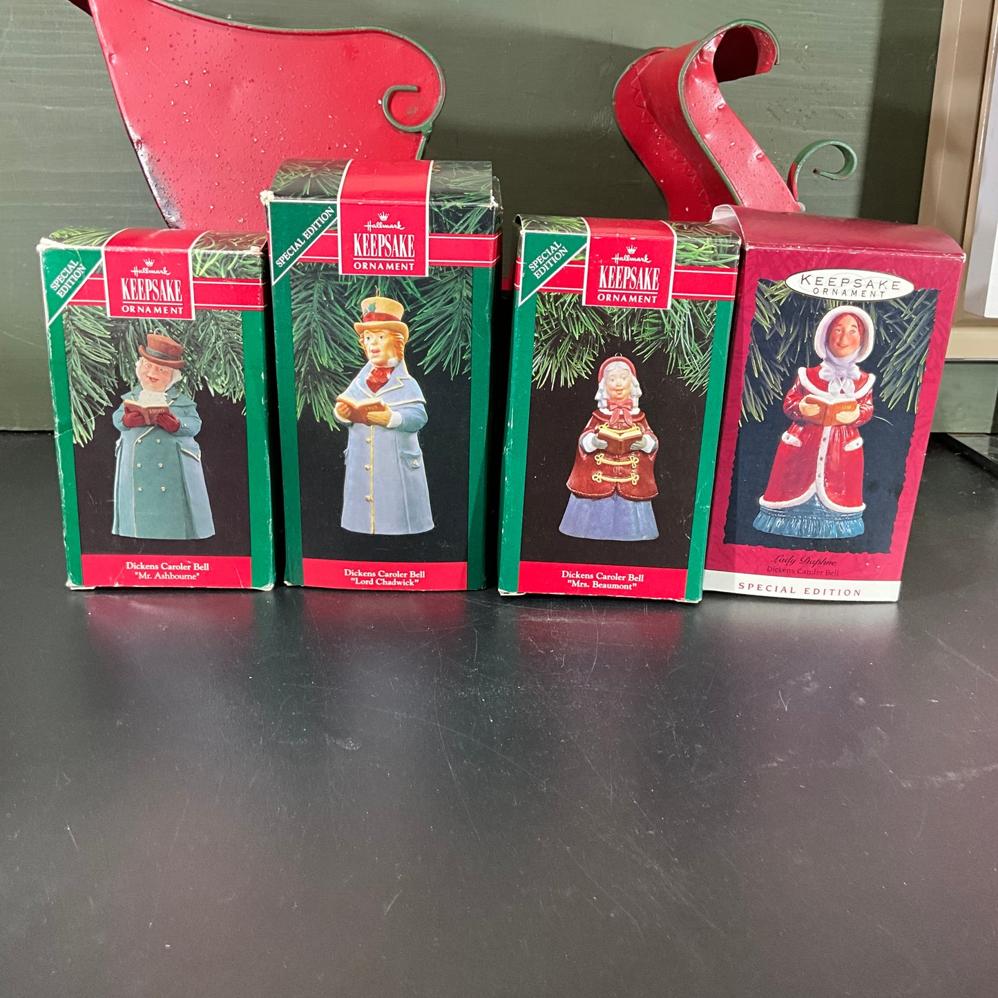 Hallmark choice Dickens Caroler Bell Keepsake Ornaments see pictures and variations*