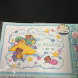 Dimensions Twinkle Twinkle Birth Record 3865 counted cross stitch kit*
