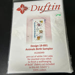 Duffin Animal Birth Sampler 19-891 counted cross stitch kit*