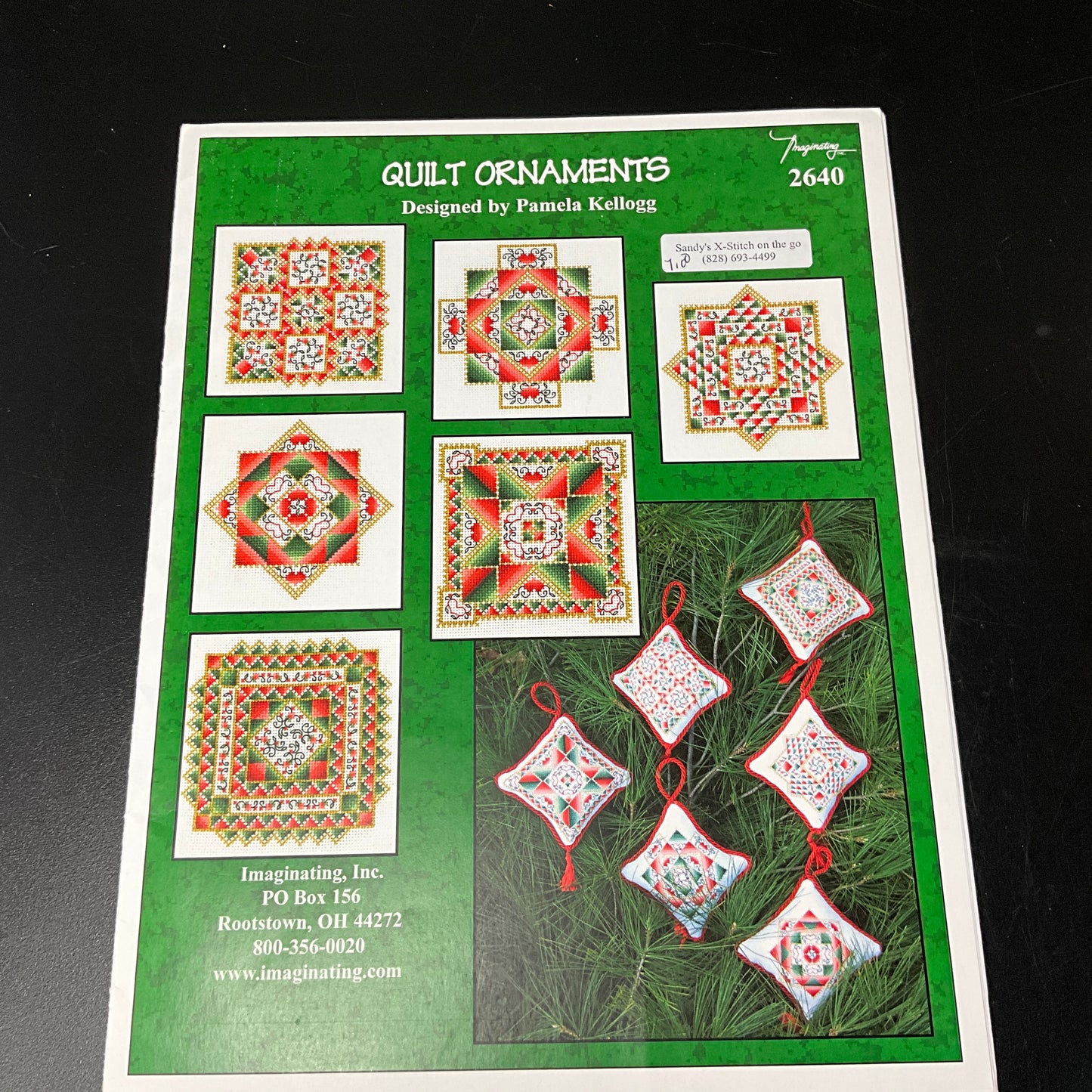 Imaginatting Quilt Ornaments 2640 vintage 2009 Pamela Kellogg quilting design booklet