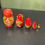 Matryoshka choice stack of 5 hand painted wooden nesting dolls vintage collectible art doll figurines see pictures and variations*