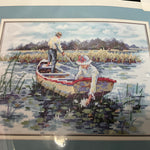 Dimensions Waterlily Blossoms 3195 v2000 stamped cross stitch kit