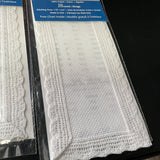 Charles Craft Choice of 18 Count Bookmarks White or Ivory with Free Graph See Variations
