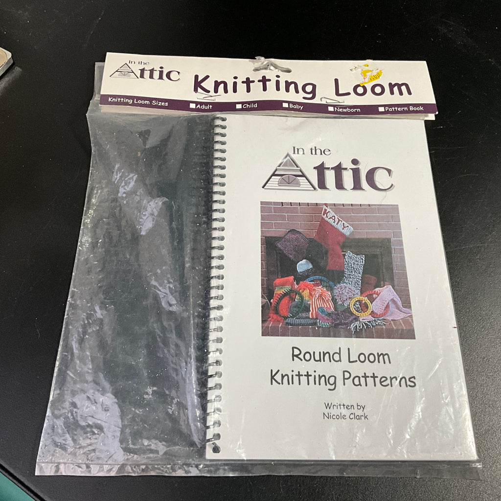 In the Attic Knitting Loom Round Loom Knitting Patterns spiral book