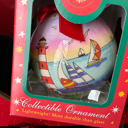 Hilton Head Island Nautical Christmas Ball Ornament