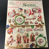 American School of Needlework 50 Santas to cross stitch chart booklet 3616