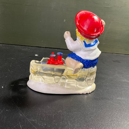 Department 56 Pride of the Sea child with toy boat in a tub collectible figurine