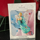 Hallmark Inspirational Angel World of Wishes Dated 1999 Keepsake Ornament QEO8347