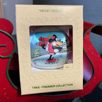 Hallmark Mickey Mouse Merry Christmas Dated 1980 Keepsake Satin Ball Ornament QX218-1