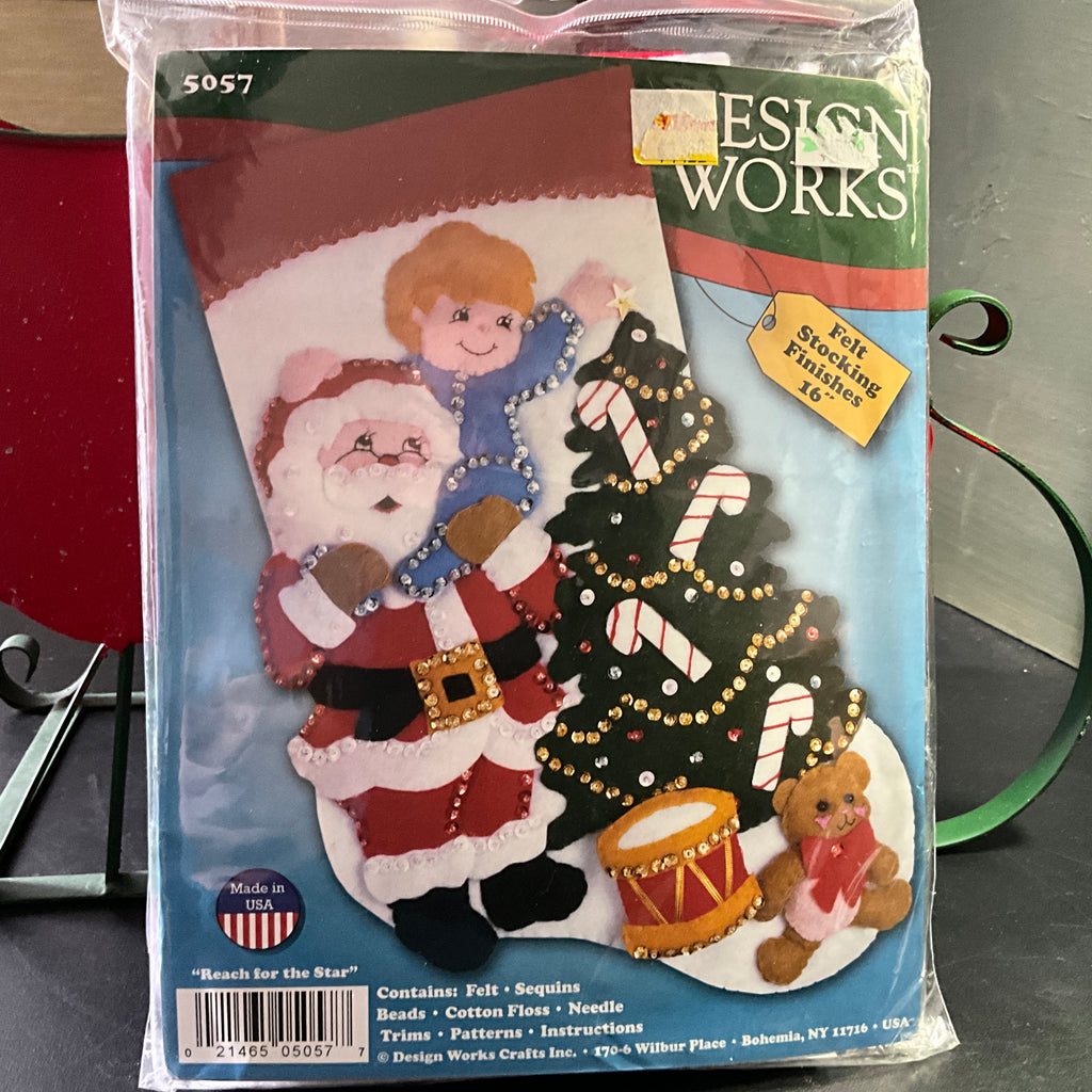 Design Works choice felt Christmas stocking kits see pictures and