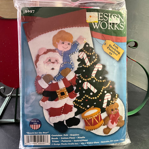 Design Works choice felt Christmas stocking kits see pictures and variations*