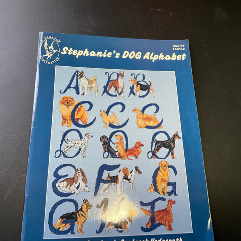 Pegasus Publication Stephanie's Dog Alphabet Book 199 cross stitch chart