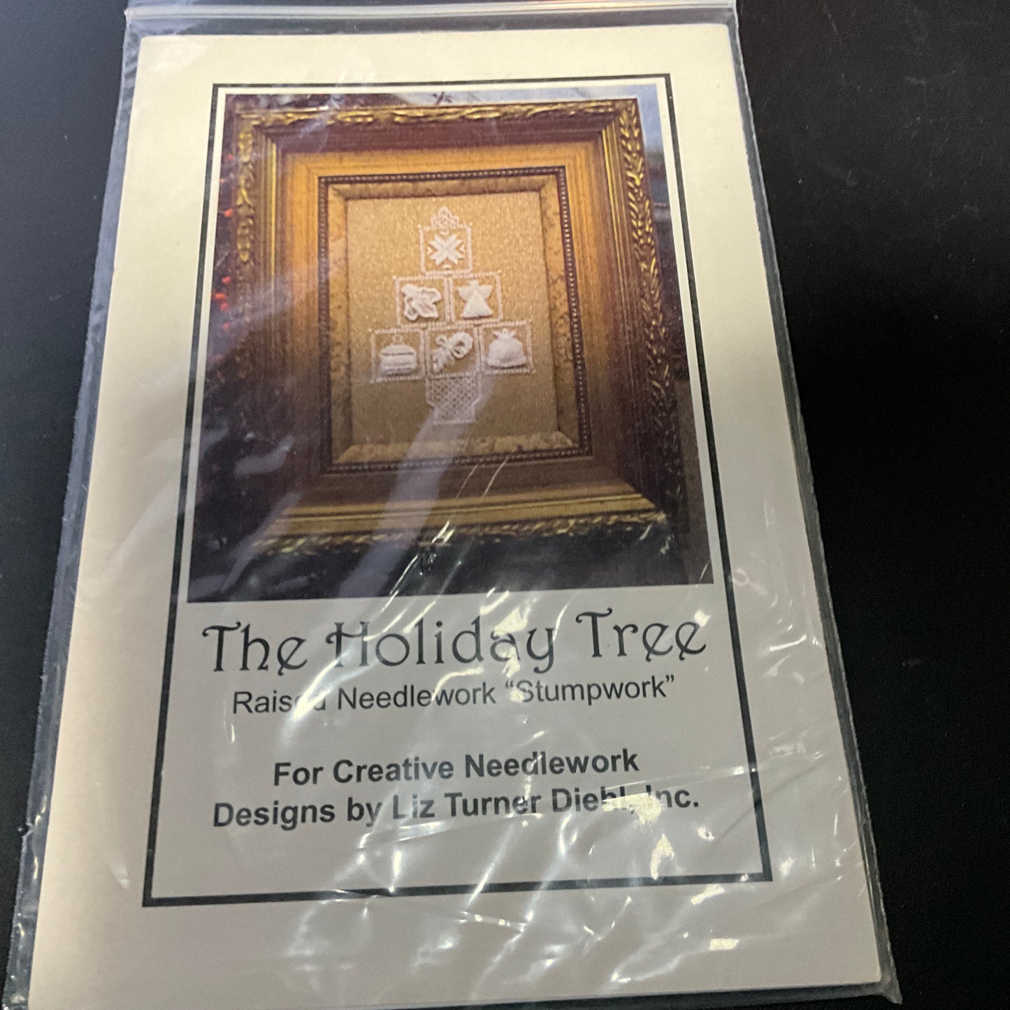 The Holiday Tree by Designs by Liz Turner Diehl Raised Needlework Stumpwork stitch count 85w x135h