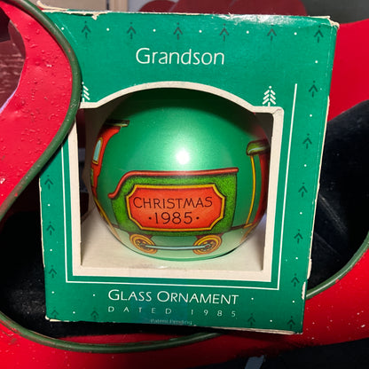 Hallmark Grandson Dated 1985 Keepsake Ornament QX262-2