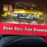 Holiday Memories by Lionel Blown Glass Train Ornament vintage 2015 gold-tone steam engine