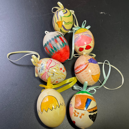 Spring/Easter egg choice charming hand painted ornaments see pictures and variations*