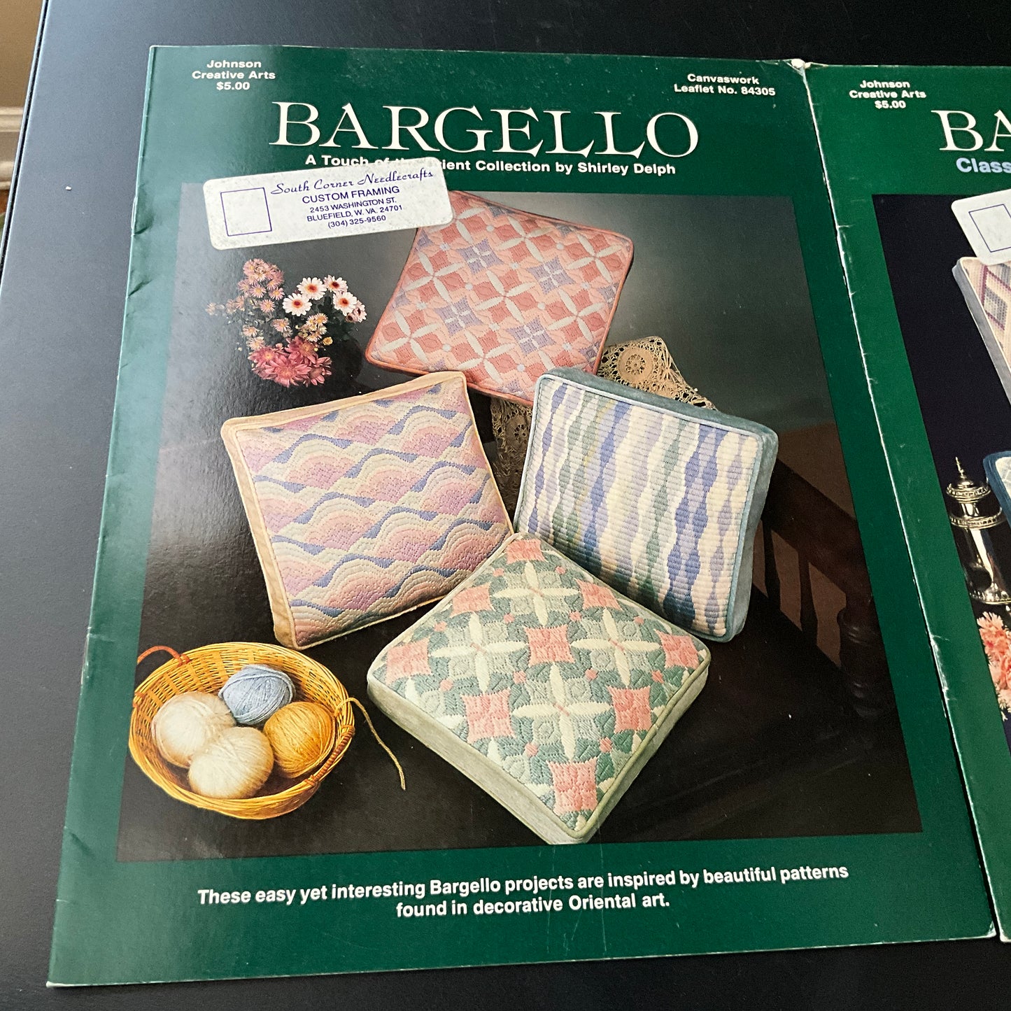 Bargello Classic Collection by Shirley Delph 84300 & 84305 set of 2 pillow needlecraft patterns