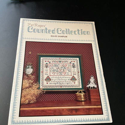 Pat Rogers' Counted Collection White Lace Sampler vintage 1992 counted cross stitch chart