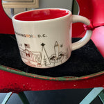 Starbucks You are Here Washington DC 2014 souvenir mini mug ornament